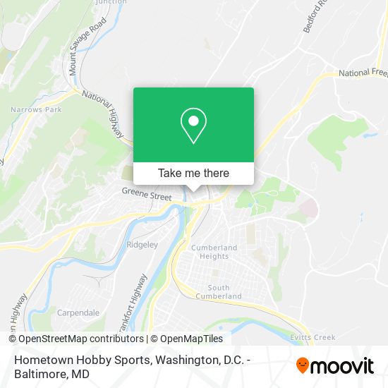 Hometown Hobby Sports map