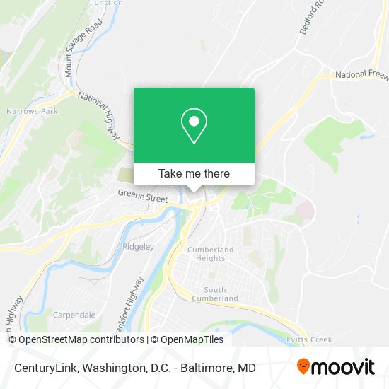 CenturyLink map