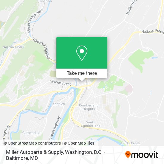 Miller Autoparts & Supply map