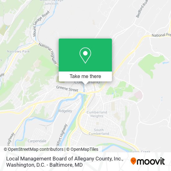 Mapa de Local Management Board of Allegany County, Inc.