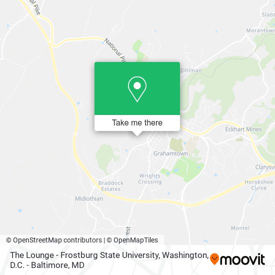 Mapa de The Lounge - Frostburg State University