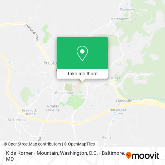 Mapa de Kids Korner - Mountain