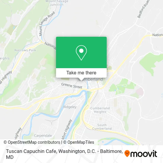 Tuscan Capuchin Cafe map