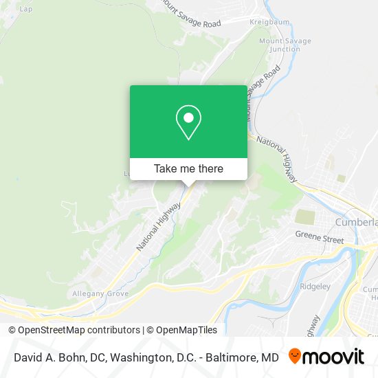 David A. Bohn, DC map