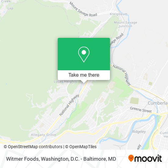 Witmer Foods map