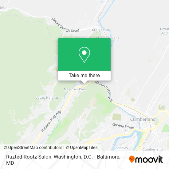 Ruzted Rootz Salon map