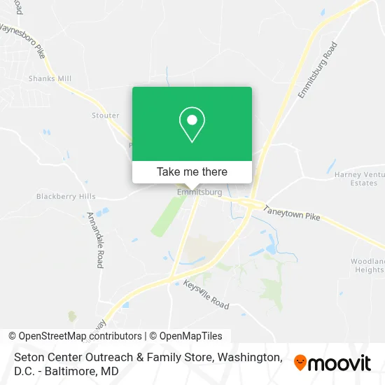 Seton Center Outreach & Family Store map