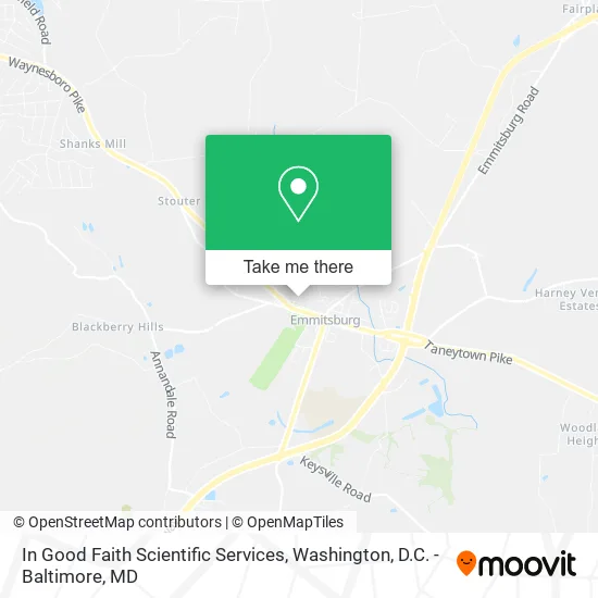 In Good Faith Scientific Services map