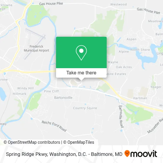 Spring Ridge Pkwy map