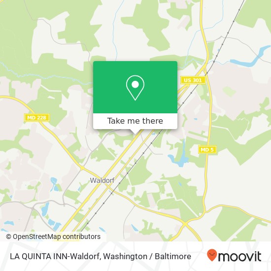 Mapa de LA QUINTA INN-Waldorf, 11770 Business Park Dr