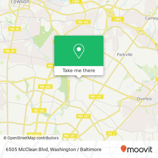 6505 McClean Blvd, Baltimore, MD 21214 map