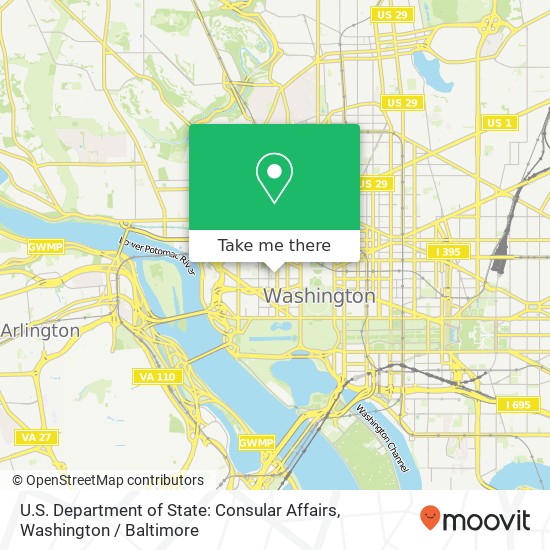 U.S. Department of State: Consular Affairs map