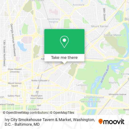 Mapa de Ivy City Smokehouse Tavern & Market