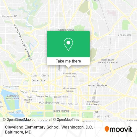 Cleveland Elementary School map