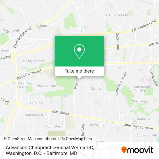 Advanced Chiropractic-Vishal Verma DC map