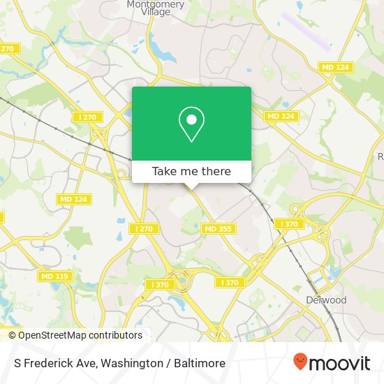 Mapa de S Frederick Ave, Gaithersburg, MD 20877