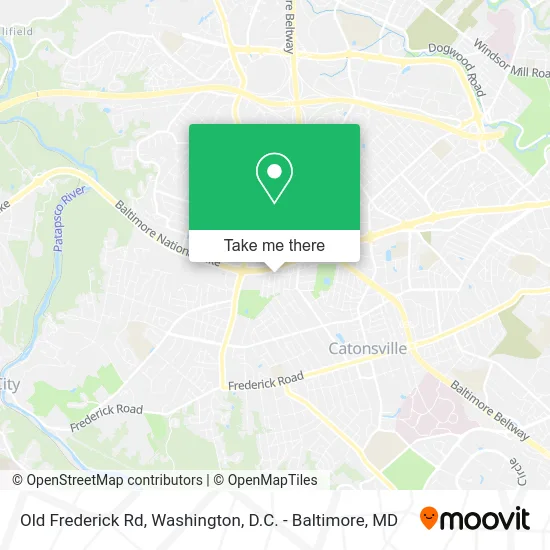 Old Frederick Rd map