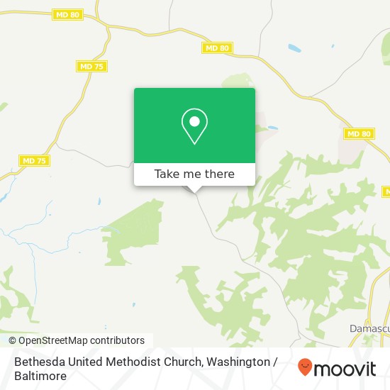 Mapa de Bethesda United Methodist Church, 11900 Bethesda Church Rd