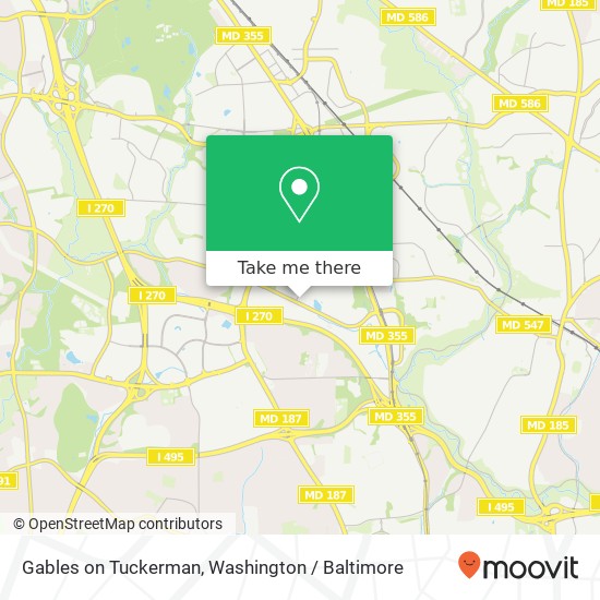 Mapa de Gables on Tuckerman, 10801 Hampton Mill Ter