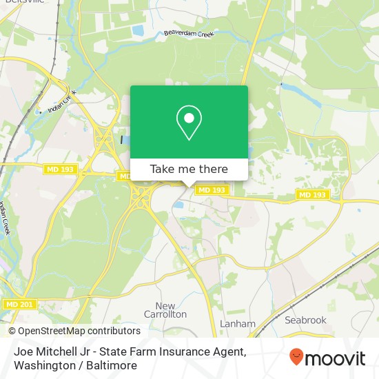 Joe Mitchell Jr - State Farm Insurance Agent, 7701 Greenbelt Rd map