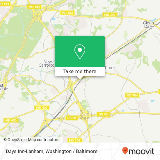 Mapa de Days Inn-Lanham, 9023 Annapolis Rd