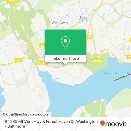 Mapa de RT 235 Mt Vern Hwy & Forest Haven Dr