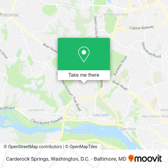 Carderock Springs map