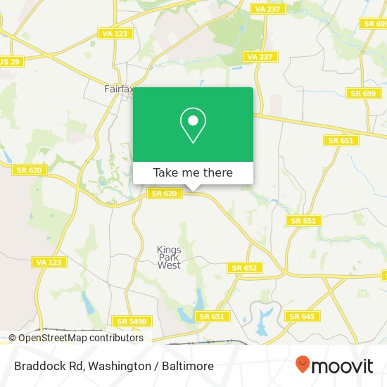 Braddock Rd, Fairfax, VA 22032 map
