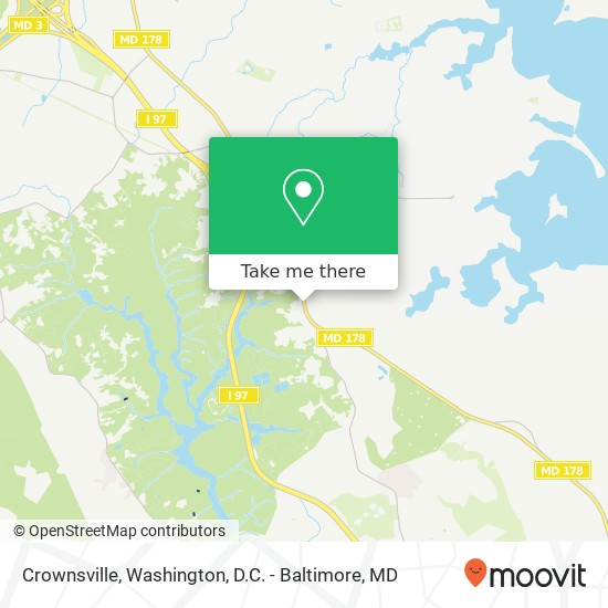 Crownsville map