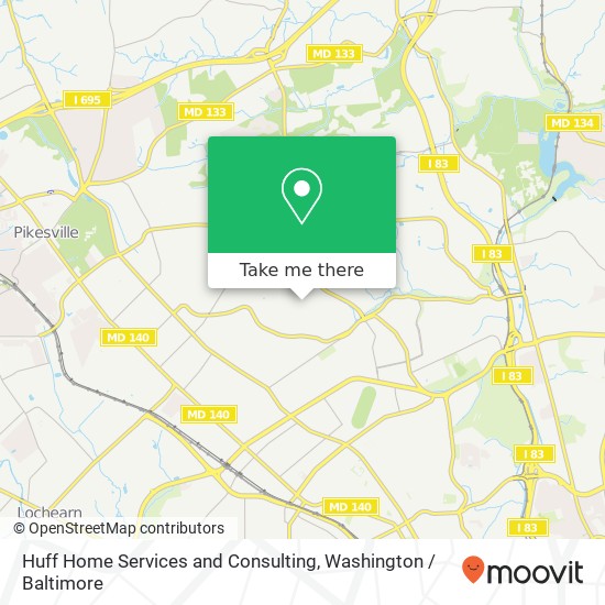 Mapa de Huff Home Services and Consulting, 6111 Berkeley Ave