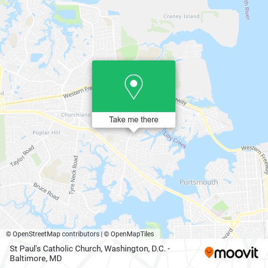 St Paul's Catholic Church map