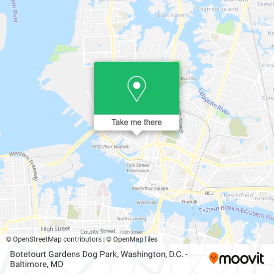 Mapa de Botetourt Gardens Dog Park