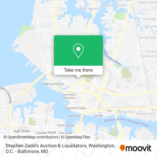 Stephen Zedd's Auction & Liquidators map