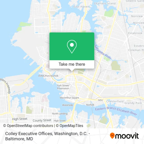 Colley Executive Offices map
