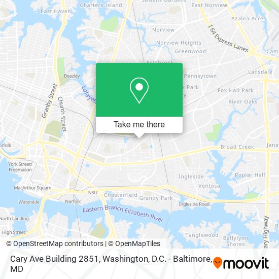 Cary Ave Building 2851 map