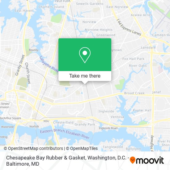 Chesapeake Bay Rubber & Gasket map