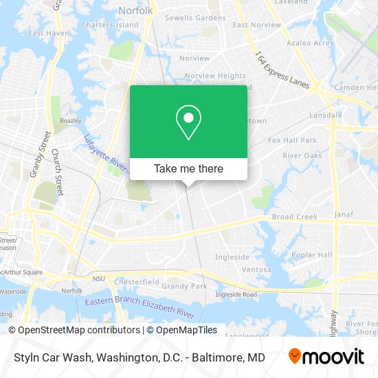 Styln Car Wash map