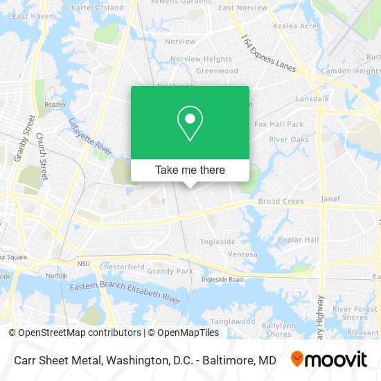 Carr Sheet Metal map