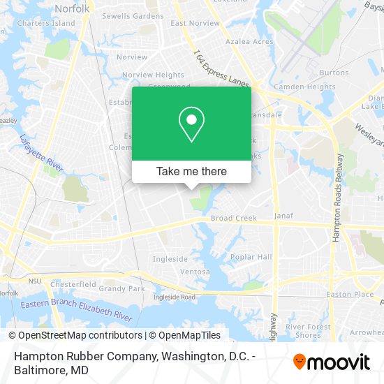 Hampton Rubber Company map