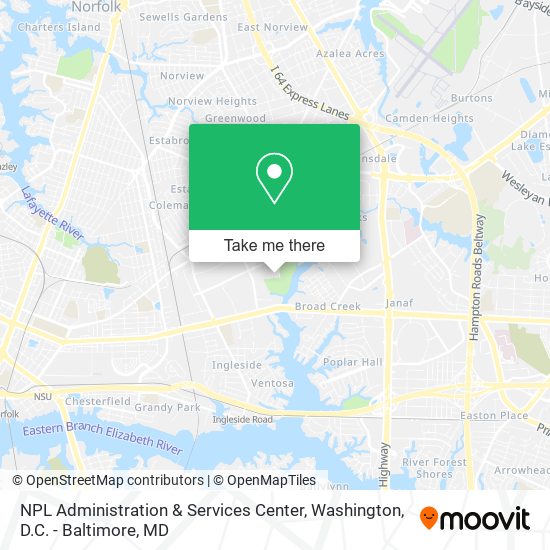 Mapa de NPL Administration & Services Center