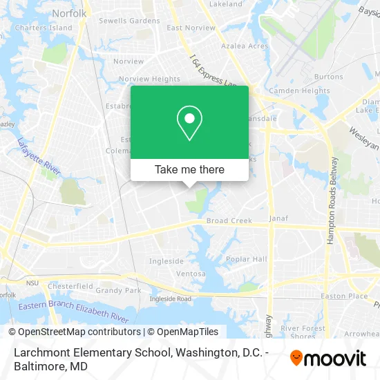 Mapa de Larchmont Elementary School