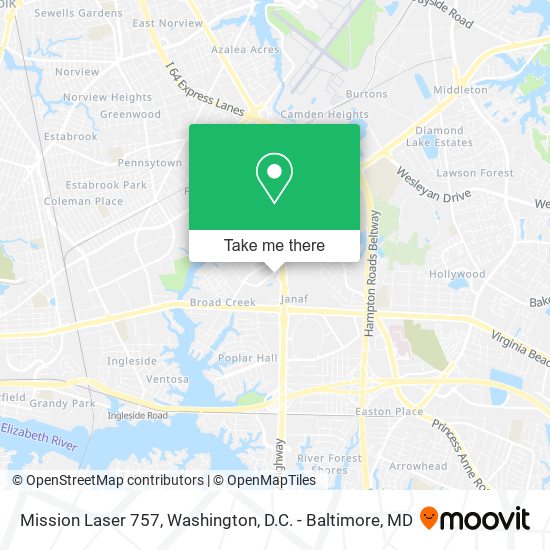 Mission Laser 757 map