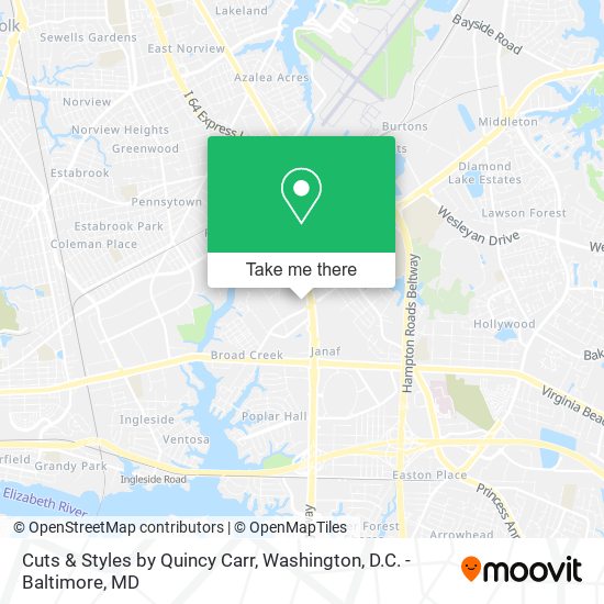 Cuts & Styles by Quincy Carr map