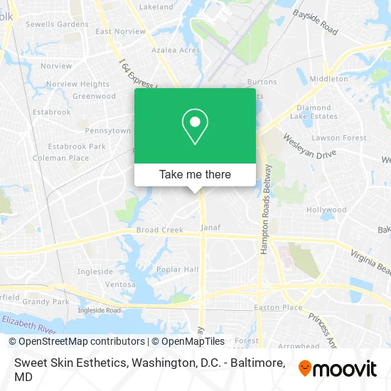 Sweet Skin Esthetics map