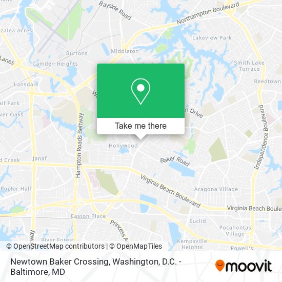 Mapa de Newtown Baker Crossing