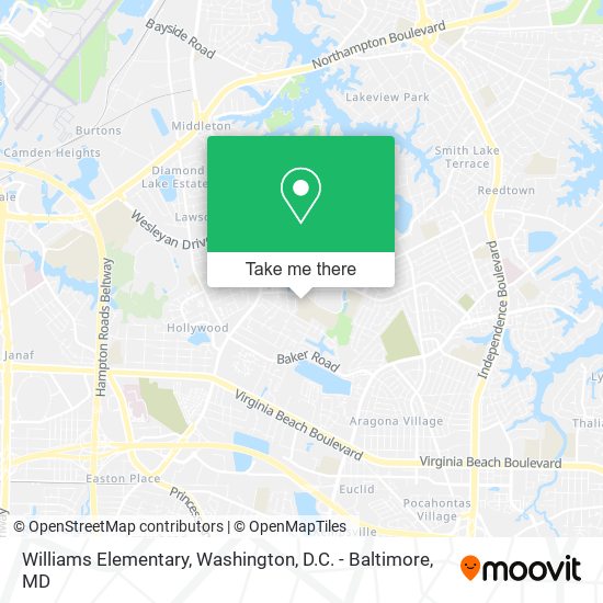 Mapa de Williams Elementary