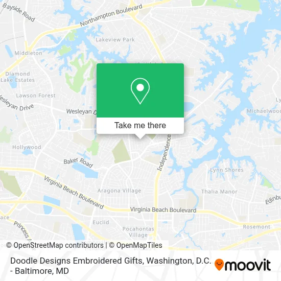 Doodle Designs Embroidered Gifts map