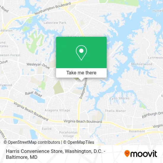 Harris Convenience Store map