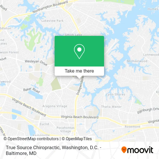 True Source Chiropractic map