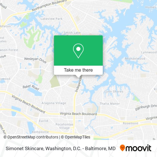 Mapa de Simonet Skincare